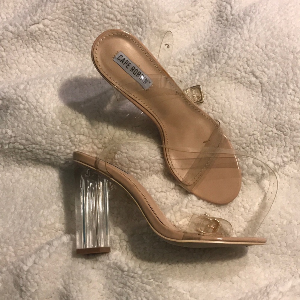 Clear heels